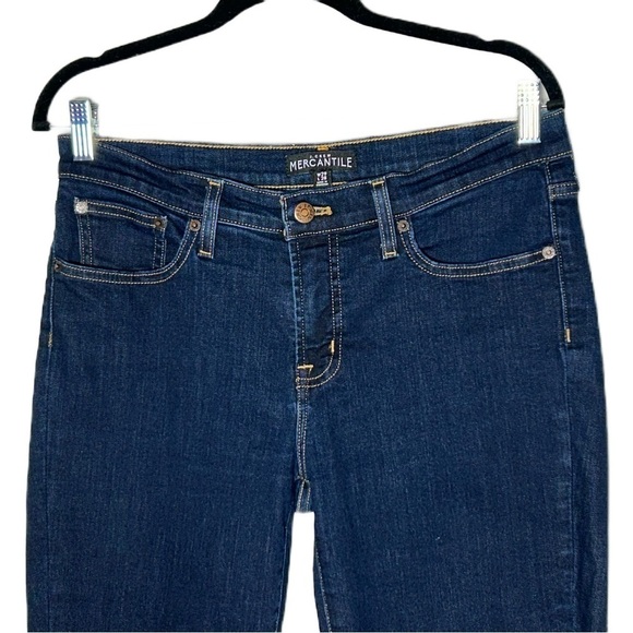 J. Crew Mercantile Midrise Skinny Jean in Signature Stretch, Dark Blue, W29 L28 - Picture 4 of 11